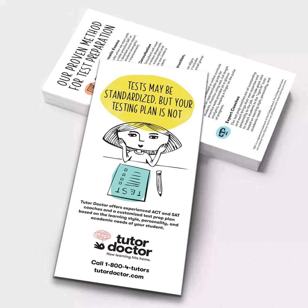 Test Prep Rack Card