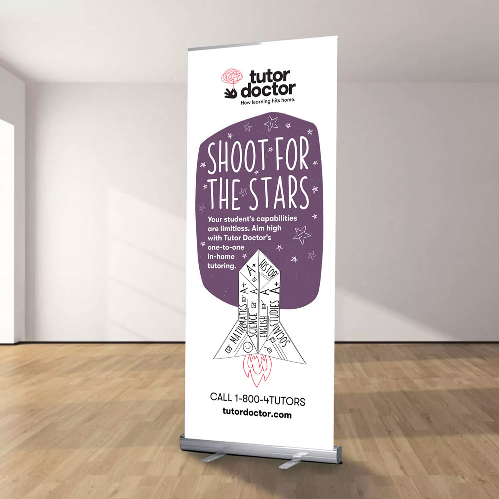 Shoot for the Stars Retractable Banner