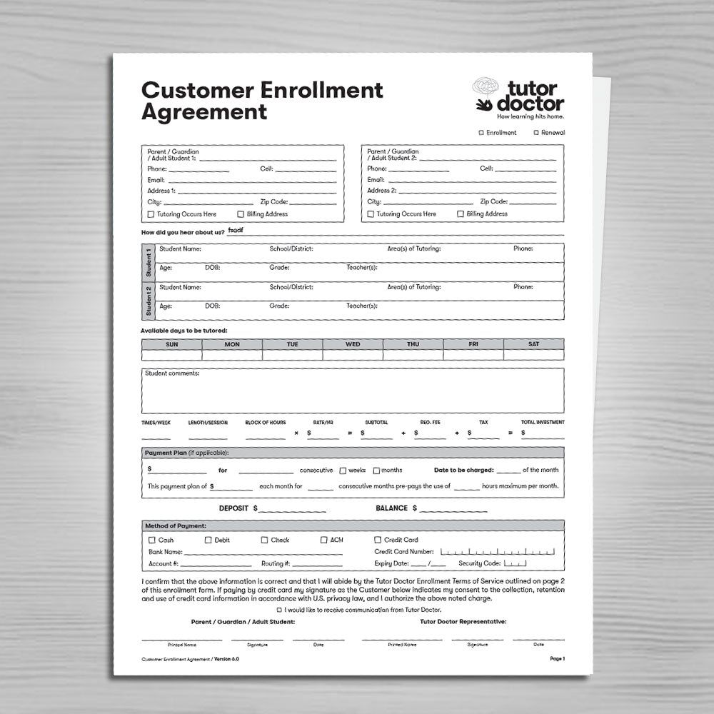 Enrollment Forms
